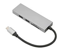 Bewinner Concentrador USB C 5 en 1, Estación de Acoplamiento de Concentrador USB Tipo C con Ranura para Tarjeta de Almacenamiento USB3.0 USB2.0 Ranura para Tarjeta de Memoria Interfaz
