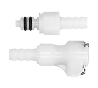 Bewinner Conector Rápido de Plástico de Grado Alimenticio de 1/4 Pulgadas, Conector de Cerveza de 120 PSI con de Tubo de Cierre, Válvula de Retención a Prueba de Fugas para de Gas de Línea de Cerveza