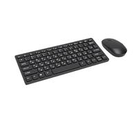 Bewinner Conjunto de Teclado y Ratón Ruso, 78 Teclas, 2,4 G, Inalámbrico, con Diseño a Prueba de Salpicaduras e Inclinación Ergonómica, para PC y portátil.