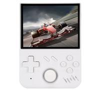 Bewinner Consola de Juego de Mano Retro, Consola de Videojuegos de Pantalla IPS de 3.5 Pulgadas para Entretenimiento, Videojuegos Portátiles de Mano para Niños y Adultos (White)