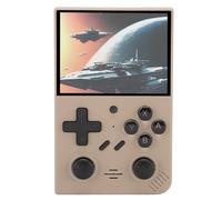 Bewinner Consola de Juegos Retro Portátil, Pantalla IPS de 3,5", Joysticks 3D Duales, Tarjeta de 64 GB, Batería de 3000 MAh, de Código Abierto, Reproductor de Videojuegos Portátil para Niños y (Gray)