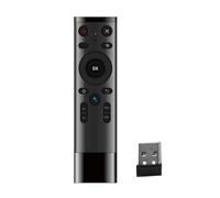 Bewinner Control Remoto Inalámbrico Air Mouse 2.4G con Entrada de Voz y Giroscopio, Controlador de TV Inteligente de 16 Teclas Receptor USB, Plug and Play para TV Box Proyector PC