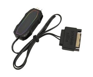 Bewinner Controlador ARGB de 5 V, 3 Pines, Mini Controlador de Ventilador para PC Alimentado por con Control Remoto, Velocidad Y Brillo Autoajustables, Divisor en Y para Múltiples Dispositivos ARGB