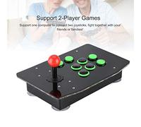 Bewinner Controlador de Juego de Lucha USB, Joystick para 2 Jugadores para PC, sin Demora con 8 Botones y Barra de Metal, Plug and Play para 7/8/10, Compatible con Plataformas Rocker/GOTVG/ACR