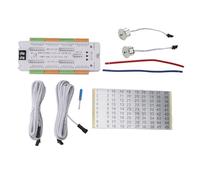 Bewinner Controlador de Luz de Escalera LED con Sensor de Movimiento, Controlador de Luz de Escalera en Cascada Automático Inteligente, Nivel de 4 Velocidades Ajustable para Iluminación