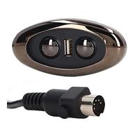 Bewinner Controlador de sofá Eléctrico con Retroiluminación LED, Puerto de Carga USB, Interruptor Reclinable de 5 Pines para Sillón Elevador y Sillón de Masaje, Material ABS, Compacto y Fácil de