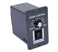 Bewinner Controlador de Velocidad del Motor del Cepillo DC 12-60V 40A PWM, Interruptor Reversible CW CCW Rotación hacia Adelante y Atrás, Gobernador de Motor Resistente con Estuche de Disipación de