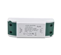 Bewinner Controlador LED de 12 V 24 W 2 A, Transformador de Fuente de Alimentación LED de bajo Voltaje AC100-240 V para Tira de Luz, Luz de Gabinete, Lámparas de Bricolaje, con Cubierta Protectora