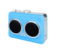 Bewinner Convertidor Portátil de Casete a MP3 con Altavoces Duales y USB 2.0, Grabadora de Cinta Estéreo con Conector de 3,5 Mm, Reproductor de Música de Estilo Liviano para Viajes en Casa (Blue)