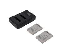 Bewinner CoolPix P530 P520 P510 P100 P500 Baterías para Cámara 1600 MAh y Cargador USB Dual de Repuesto - Paquete de 2 Baterías de Iones de Litio con Cargador LED para EN EL5 CoolPix P80 P5100