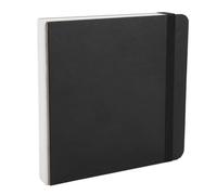Bewinner Cuaderno de Bocetos de Acuarela, 30 Hojas, 300 g/m², Papel Texturizado de 15 X 15 Cm para Pintar, Dibujar y Proyectos de Bricolaje, Banda Elástica para Uso en Viajes (BLACK)
