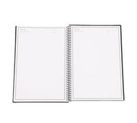Bewinner Cuaderno Reutilizable de 180 X 255 Mm, 30 Hojas con Rayas y Páginas de Puntos, Cuaderno Inteligente Borrable para Aprendizaje en el Trabajo, Bolígrafo Soluble en Agua, Reescribible 500 Veces,