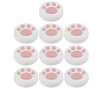 Bewinner Cubierta de Agarre para Pulgar con Forma de Pata de Gato, Tapa de Silicona Universal para/Lite, Pata Blanca sobre Azul, Protector Antideslizante Suave para/Lite (Fondo Blanco Garras