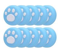 Bewinner Cubierta de Agarre para Pulgar con Forma de Pata de Gato, Tapa de Silicona Universal para/Lite, Pata Blanca sobre Azul, Protector Antideslizante Suave para/Lite (Garras Blancas sobre