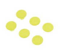 Bewinner Cubierta de Botón de Joystick 3D para Controlador, 6 en 1, Ajustable, Tapas Antideslizantes para Agarre de Pulgar, Color Naranja (Yellow)