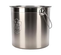 Bewinner Cubo Portátil de Acero Inoxidable 304 con Tapa Colgante para Placas de Inducción de Gas, Contenedor de Comida para Mascotas de Cocina, Cubo de Almacenamiento Comercial de 11,8 Pulgadas con