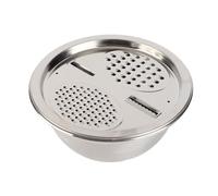 Bewinner Cuenco Rallador Multifuncional de Acero Inoxidable para Remojar Eficazmente los Alimentos, Hacer Ensaladas y Limpiar Verduras, Juego de Cuencos Aptos para Lavavajillas