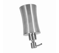 Bewinner Dispensador de de Acero Inoxidable 304 |Botella con Bomba de Loción Líquida para Ducha, Baño, Cocina |Envase Boca Ancha Reutilizable 400ml (400ml)