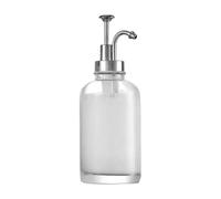 Bewinner Dispensador de Jarabe de café de Vidrio Espesado de 500 Ml, Botella Dispensadora de Transparente con Bomba Dorada, Bomba de Prensa a Prueba de Fugas para Cocina, Baño, Cafetería (Cabezal de