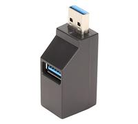 Bewinner Divisor de Puerto USB 3.0, Base de Concentrador USB de 3 Puertos para Computadora Portátil, Mini Extensor 2.0 con Intercambio en Caliente Plug and Play, Divisor Portátil para Mouse,