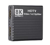 Bewinner Divisor HDMI 8K con Soporte 3D |Salida de Pantalla Dual, 60 Hz Ultra HD, Plug & Play para Juegos/Cine en Casa, Compatible con Dispositivos 4K/1080P