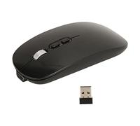 Bewinner Elegante ratón inalámbrico de Entrada de Voz, ratón de Voz Dual Compatible con 28 Idiomas, ratón inalámbrico silencioso para y para OS X para Ordenadores portátiles