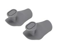 Bewinner Empuñaduras de Silicona sin Dedos para Gimnasio, Transpirables, Antideslizantes, para Entrenamiento Físico, Unisex, 2 uds. (Gray)