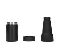 Bewinner Enfriador de Latas Aislado, Aislamiento Al Vacío de 12 Oz, Soporte para Bebidas de Acero Inoxidable de Doble Pared con Abridor de Botellas, Tanque Térmico de Almacenamiento en Frío para