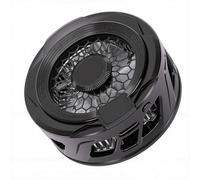 Bewinner Enfriador de Teléfono Magnético para Transmisión de Juegos, Ventilador de Refrigeración de Teléfono Móvil Semiconductor ABS con Luz RGB, Pantalla Digital de 8 a 13W (Black)