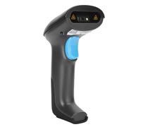 Bewinner Escáner de Código de Barras Inalámbrico LED QR, Rotación de 360° 500/seg para Almacén Supermercado Hotel, Lector 2D con Alcance de 100 M y Memoria de 100 K (Escáner 2D inalámbrico YHD-6200W)