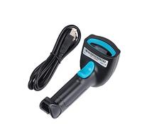 Bewinner Escáner de Código de Barras Inalámbrico, Portátil, Lectura de 360 °, IP54, a Prueba de Polvo, Resistente Al Agua, Lector USB de Código QR, U2-W 1D 2D para Almacén de Inventario (Azul negro)