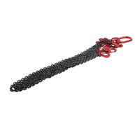 Bewinner Eslinga de Cadena de Elevación de Alta Resistencia Ajustable de 6 Mm X 2 M, Carga de Trabajo de 1 Tonelada, Cadena Probada 4T para Minas, Puertos, Edificios, Plantas Siderúrgicas,