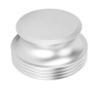 Bewinner Estabilizador de Disco Giratorio, Peso Récord y Abrazadera de Aleación de Aluminio, Reductor de Vibración para Tocadiscos de Vinilo, Estabilizador HiFi para Discos Deformados (Silver)