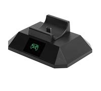 Bewinner Estación de Carga del Controlador con Pantalla para Gamepad, Base de Carga única, Rápida de 5 V/1,5 A para Controlador, Base de Negra Que Ahorra Espacio con Estado LED