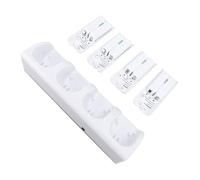 Bewinner Estación de Carga Remota con 4 Baterías Recargables, Base de Carga de Alta Capacidad para Controles Remotos, Práctica y Confiable, para Todos los Jugadores de (White)