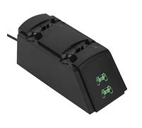 Bewinner Estación de Carga USB Dual para Controlador, Soporte de Carga 2 en 1 con Luz LED, Cargador Rápido para 2 Controladores Simultáneamente