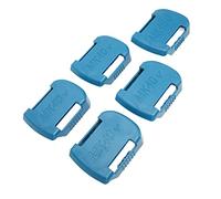 Bewinner Estante de Almacenamiento de Soporte de Batería de Litio de 5 Piezas de 40 V con Orificios para Tornillos Avellanados, Caja de Batería de ABS para Accesorios de de Herramientas Eléctricas y