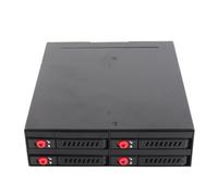 Bewinner Estante Móvil SSD de 4 Bahías, Ventilador Silencioso de Larga Duración, Velocidad de Transmisión de 6Gbps para Usuarios de, Material Plástico de Ingeniería