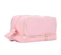 Bewinner Estuche de Gran Capacidad con Doble Apertura, Estuche de Lona Duradero para la Escuela, Biblioteca, Oficina - Portátil Multiusos (Pink)