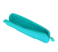 Bewinner Estuche de Silicona para Lápices, Bolsa Organizadora de Viaje Impermeable para Maquillaje, Artículos de Tocador y útiles Escolares, Estuche Cosmético con Cremallera a Prueba de Fugas (Verde