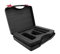 Bewinner Estuche Rígido de Transporte Satelital Resistente Al Agua para Cable Adaptador, Fuente de Alimentación con Soporte, Estuche de Almacenamiento con Asa de Viaje ABS para Acampar Al Aire Libre,