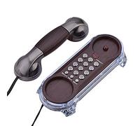 Bewinner Fashion Antique Phones - teléfono de Estilo Vintage con luz de Fondo Azul Decoración Escritorio en la Pared - dial Incorporado