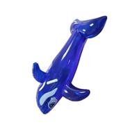 Bewinner Flotador de Piscina Inflable para Montar, Forma de Ballena | Flotador de piscina de PVC de tamaño adulto, balsa de natación resistente para lago, diversión acuática al aire