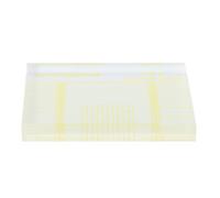 Bewinner Fonógrafo VTA Regla de Bloque de Alineación de Calibre de Azimut, Accesorio de Alineación de Casco de Brazo para Medición de Equilibrio de Cartucho, Acrílico Transparente 67x48x8 Mm
