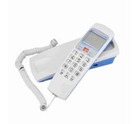 Bewinner FSK/DTMF Teléfono de Escritorio con Cable con Identificador de Llamadas, Teléfono Fijo con Almacenamiento de Identificador de Llamadas de 30 Números, Devolución de Llamada y Rellamada con
