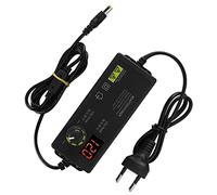 Bewinner Fuente de Alimentación de Voltaje Ajustable de 60W 5A, Controlador de Velocidad del Motor de 3-12V Adaptador Regulable con Pantalla LED, Enchufe de la UE Convertidor CA/CC de 100-240V para
