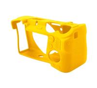Bewinner Funda de Silicona para Capucha de Cámara para A6700, Funda Protectora Antideslizante Resistente a Golpes y Arañazos, Ajuste Preciso con Recortes para Botones, Negro (Yellow)
