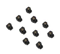 Bewinner Funda de Silicona para Impresora 3D Hotend Bloque Calefactor Apto para A1 A1 Mini Flexible Negro 5 Unidades (Paquete de 10)