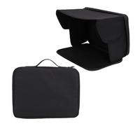 Bewinner Funda Plegable para Portátil de 12 a 14 Pulgadas, Parasol de Tela Oxford con Solapas Ajustables, Funda Portátil Antideslumbrante y de Transporte