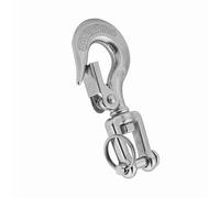 Bewinner Gancho de Presión de Cadena de Elevación con Horquilla Giratoria de Acero Inoxidable 304, Límite de Carga de Trabajo de 150 Kg, 90 Mm/100 Mm, Rotación de 360 grados, para Elevación y (90mm)